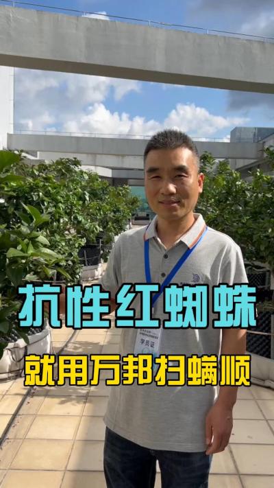 各位农户，最近有没有受到红蜘蛛的的困扰？请试一下我们的扫满顺