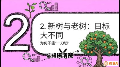第3节：【春肥策略】开春底肥：新树&ldquo;扩版图&rdquo;，老树&ldquo;点引擎&rdquo;，课程：《柑橘底肥&ldquo;翻身账&rdquo;：从改土到高产的实战全书》