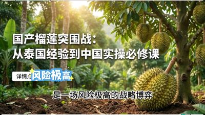 第一节：榴莲突围战：选址决策指南，告别赌运气，用硬指标圈定&ldquo;优生，课程：《国产榴莲突围战：从泰国经验到中国实操的8堂必修课（高阶实战版）》