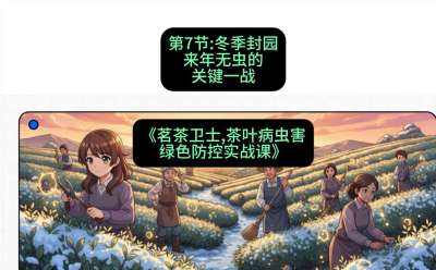 第07节：冬季封园&mdash;&mdash;来年无虫的关键一战，课程：《茗茶卫士&mdash;&mdash;茶叶病虫害绿色防控实战课》#识农AI