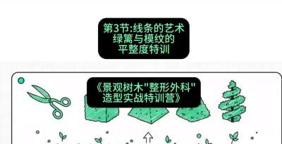 第03节：线条的艺术&mdash;&mdash;绿篱与模纹的平整度特训，课程：《景观树木&ldquo;整形外科&rdquo;造型实战特训营》#识农AI