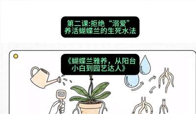第二节：拒绝&ldquo;溺爱&rdquo;：养活蝴蝶兰的生死水法，课程：《蝴蝶兰雅养六讲：从阳台小白到园艺达人》#识农AI
